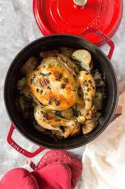 Getting dinner on the table asap is often a weeknight reality. Garlic Herb Butter Roasted Chicken In A Dutch Oven Carmy Run Eat Travel