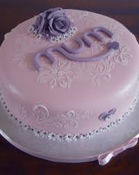 David bought a present for his friend yesterday. Mums Vintage Birthday Cake