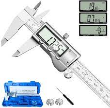 But the evolution of time, the calipers got a new dimension with the great update, which is called digital. Buy Digital Caliper Measuring Tool Stainless Steel Vernier Caliper Digital Micrometer With Large Lcd Screen Easy Switch From Inch Metric Fraction 6 Inch Caliper Tool For Diy Household Online In Turkey B08y8m54m9