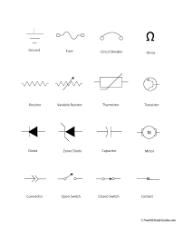 automotive electrical symbols a c chart