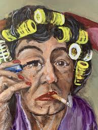 Gladice Painting by Carla Barry-Esteban