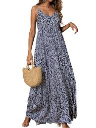 Picked Up From Walmart Free 2 Day Shipping Buy Casual Hawaiian Holiday Boho Beach Floral Maxi Dress For Women C In 2020 Maxi Dress Beach Maxi Dress Sun Dress Casual