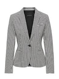 Black And White Houndstooth Blazer Banana Republic Womens Classic Fit Bi Stretch Houndstooth Blazer Black White Houndstooth Blazer Banana Republic Outfits Black Blazers