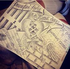 Locked Up Letter Love Prison Drawings Prison Art Chicano Drawings