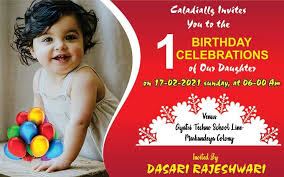Special occasions call for special invitations. 1st Birthday Invitation Card Matter Free Download