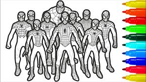 Spiderman appears for the first. Spiderman Brotherhood Coloring Pages Spiderman Brotherhood Coloring Pages With Colored Markers Youtube