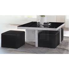 5pc cove brown cherry wood coffee table set w stools. Coffee Table 4 Stools Square And Round Shape Living Table Set Lazada Singapore