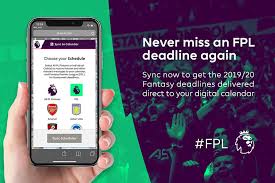 Draft from your mobile phone! Sync All The Fpl Deadlines To Your Phone