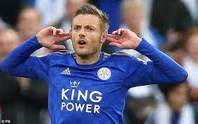 Jamie vardy unleashes his brand new celebration for 2019credit: Jamie Vardy Silences Burnley Fans After Leicester Striker S Wife Is Mocked Daily Mail Online