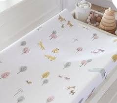 Meredith Muslin Changing Pad Cover Changing Table Pad Pottery Barn Kids Changing Pad Cover Woodland Baby Bedding Pad Cover