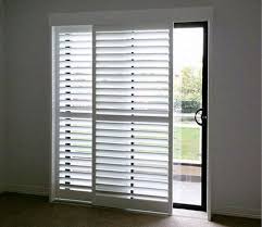 Attach the vertical shutter frame to the wall at the fixed end of the sliding glass door. Plantation Shutter For Sliding Doors
