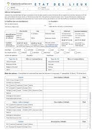 Etat Des Lieux Gratuit Modele 1 Baildelocationcom