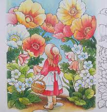 pin on 塗り絵 森ガール系