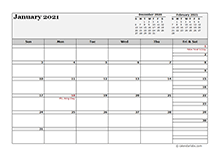 Here you can customize any 2021 monthly calendar templates. 2021 Calendar Template Large Boxes Free Printable Templates