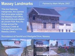 Massey Landmarks Painted On A Box At Westgate Drive Massey West Auckland Nz Public Artwork Westgate Painting