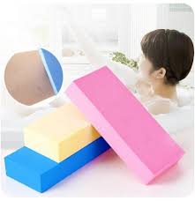 Squeeze a small amount of shower gel into a wet sponge bath, gently massage the foam, gently massage the body, and then wash off like soap. Rectangle Baby Bathing Shower Sponge Bath Rubbing Mud Rub Adult Brush