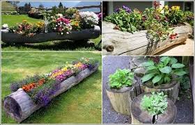 Fab Art Diy Log Home Garden Decor Ideas Www Fabartdiy Com Part 4 Garden Planters Diy Garden Planters Diy Garden