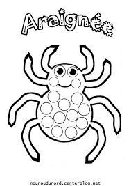 coloriage halloween a imprimer araignee formes dominos imprimables