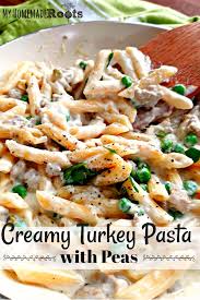 Creamy Turkey Pasta With Peas Recipe In 2020 Turkey Pasta Pasta With Peas Ground Turkey Pasta