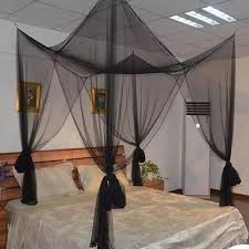 Buy top selling products like atwater living cara queen metal canopy bed in white and everyroom kate queen metal canopy bed in white. Moustiquaire Canopy White Black 4 Corner Post Student Canopy Bed Mosquito Net Netting Queen King Size Summer Home Textile Mosquito Net Aliexpress