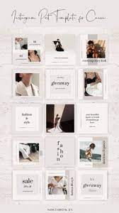 Ultimate Fashion Marketing Posts Canva Template For Luxury Brands Bloggers Influencers Instagram Post Template Fashion Beauty Templates In 2021 Instagram Design Layout Instagram Feed Layout Instagram Feed Planner