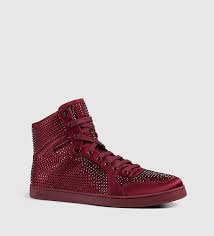 Also set sale alerts and shop exclusive offers only on shopstyle. Gucci High Top Sneaker With Crystal Studs In Red For Men Lyst