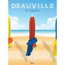 Epingle Par Serge Philip Sur 027b Calvados Vieille Publicite Deauville Affiche De Voyage Vintage