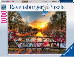 Get it as soon as thu, may 20. Amazon Com Ravensburger Bicycles In Amsterdam 1000 Piece Jigsaw Puzzle For Adults Every Piece Is Unique Softclick Technology Means Pieces Fit Together Perfectly Toys Games