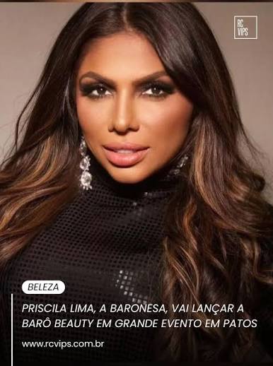 Priscila Baronesa afirma ter emprestado valor milionário a político