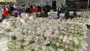 一份份蔬菜、一箱箱物資，滿載全國人民的深情厚誼，奔赴上海抗疫前線……