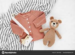 Baby Romper Knitted Toy Bear Kids Black White Blanket Newborn Stock Photo By C Igishevamaria 350573926