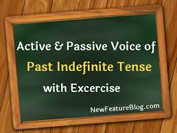 Active voice and passive voice complete exercises in pdf active and passive voice, worksheets, rules, examples (pdf) active and passive voice with tenses simple present tense is,am,are+3rd verb active voice passive voice he lights the candle. Active Passive Voice Of Past Indefinite Tense New Feature Blog