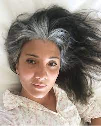 These 50 Women Who Ditched Dyeing Their Hair Look So Good It May Convince You To Do The Same Natural Gray Hair Transition To Gray Hair Gray Hair Highlights