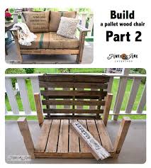 Pallet chairs are great and look really good in the right environment. How To Build A Pallet Wood Chair Part 2 Funky Junk Interiors