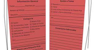 Numero de tarjeta roja : Que Son Las 5s Para Que Sirven Como Implantarlas En Nuestra Empresa