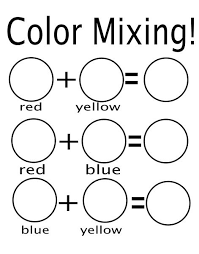 Color Mixing Worksheet Google Search Preschool Colors Mixing Primary Colors Color Worksheets