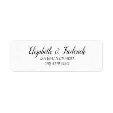 Black And White Label Ideas Elegant Simple Return Label Elegant Gifts Gift Ideas Custom Presents Label Templates Cheap Gift Diy Labels Diy