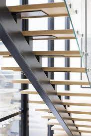 Stairs Contemporary Staircase Architecture American Oak Glass Balustrade Timber Treads Han Staircase Architecture Staircase Design Modern Staircase