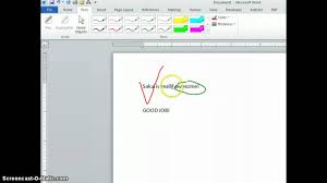 Word 2010 Pens Tab Youtube