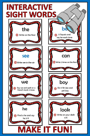 Kindergarten Interactive Sight Word Practice Using Powerpoint Sight Word Practice Movement In Class Sight Words Kindergarten Sight Word Practice Sight Words