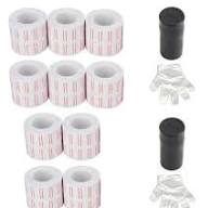 20 Rolls 600/Roll White Red Line Price Gun Paper Tag Labels Free Ink for MX  5500 | eBay