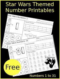 Star Wars Themed Number Printables Star Wars Classroom Star Wars Theme Star Wars Activities