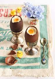 Cheesecake Filled Chocolate Easter Eggs Easter Eggs Chocolate Chocolate Easter Eggs Recipe Easter Chocolate