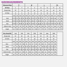 40 True Pants Size Comparison Chart