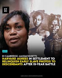 HarvardUniversity has agreed to return 175-year-old daguerreotypes of Renty  and Delia, enslaved ancestors of Tamara Lanier, to the International  African American Museum in South Carolina. This settlement marks a historic  moment after