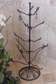 Versatile and useful all year round for any holiday including christmas, halloween, hanukkah, and many more. 24 Wrought Iron Jewelry Ornament Tree Stand Great Display For Shows Folding Iron Jewelry Tree Ornaments Tree Stand
