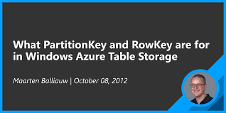 So azure table storage uses a nosql provide. What Partitionkey And Rowkey Are For In Windows Azure Table Storage Maarten Balliauw Blog