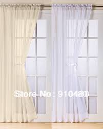 Sidelight curtains come in 30 x 72 and 40 x 72 inch (per panel) sizes. Beautiful French Door Curtain Rod Pocket Voile Panel Colored Door Curtain Size Customize Free Shipping Door Elevator Door Strip Curtaincurtains Gold Aliexpress