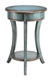 Stein World Painted Treasures End Table Bronzed And Distressed Paint Job Round Accent Table Home Furniture Furniture Makeover