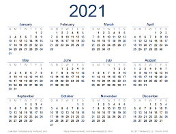 Free, easy to print pdf version of 2021 calendar in various formats. 2021 Calendar Templates And Images